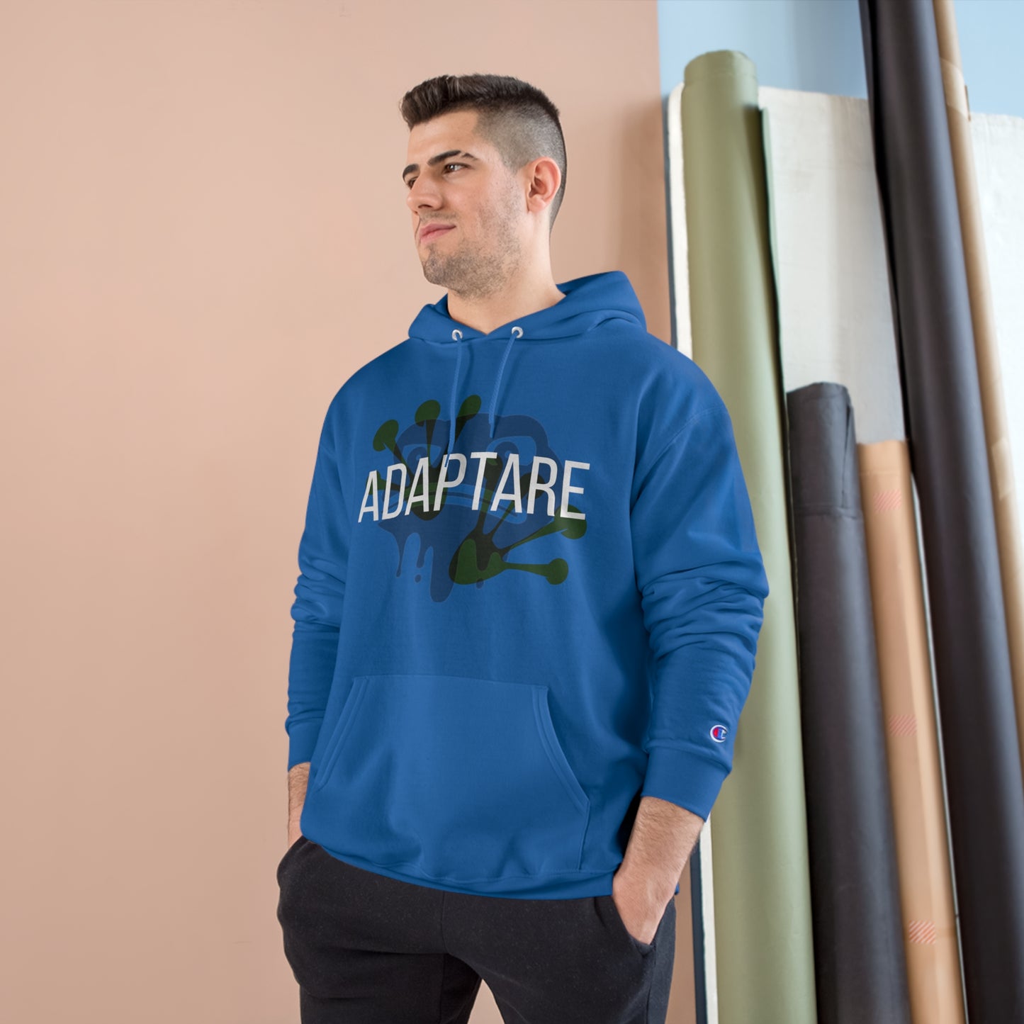 ADAPTARE FROG-PRINT HOODIE