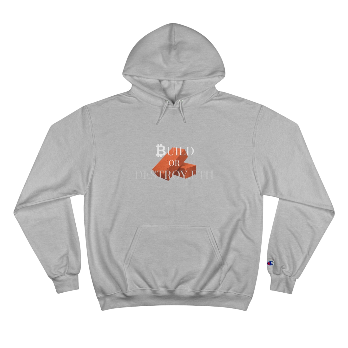 BUILD OR DESTROY.ETH "WHAT DIP!?" HOODIE- BITCOIN