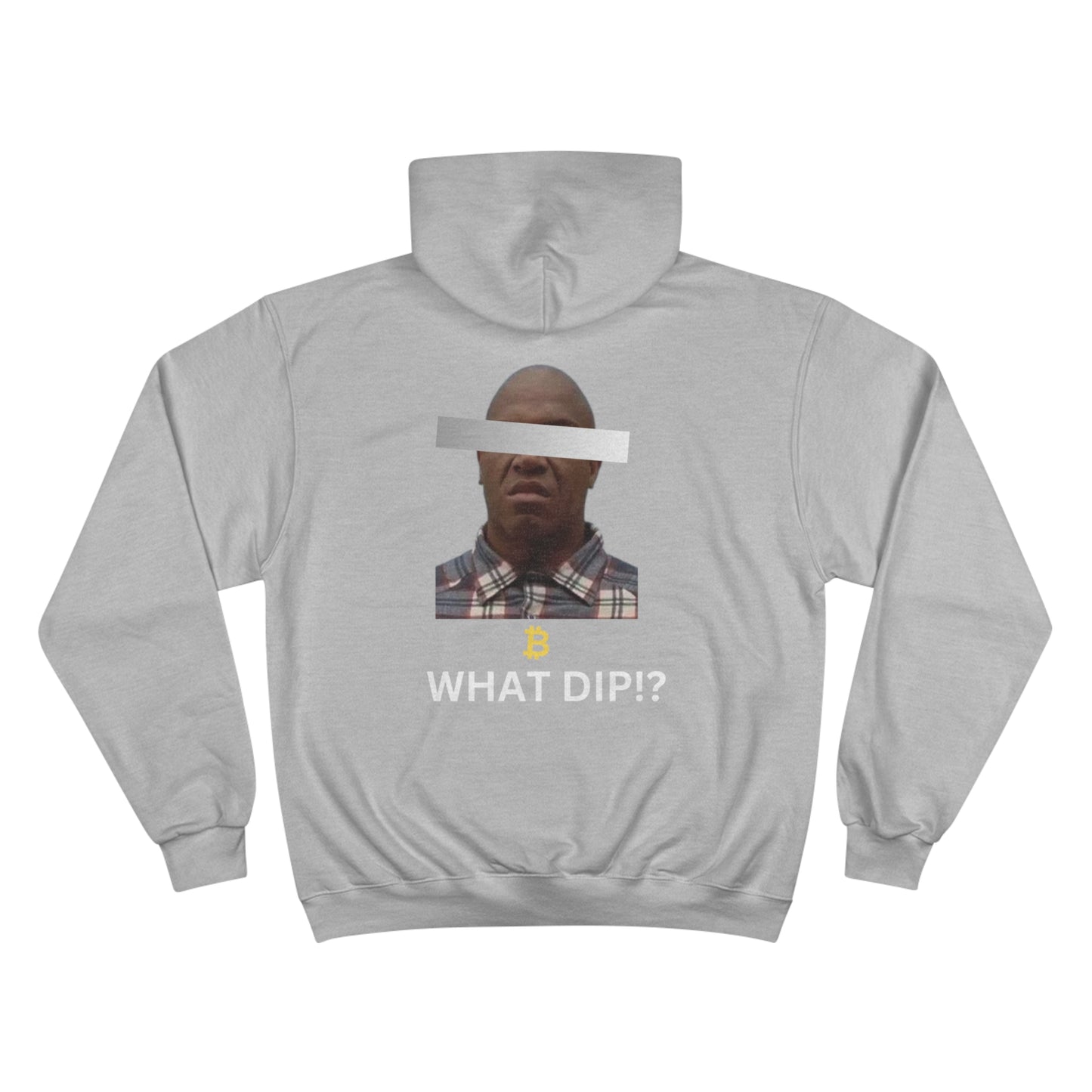 BUILD OR DESTROY.ETH "WHAT DIP!?" HOODIE- BITCOIN