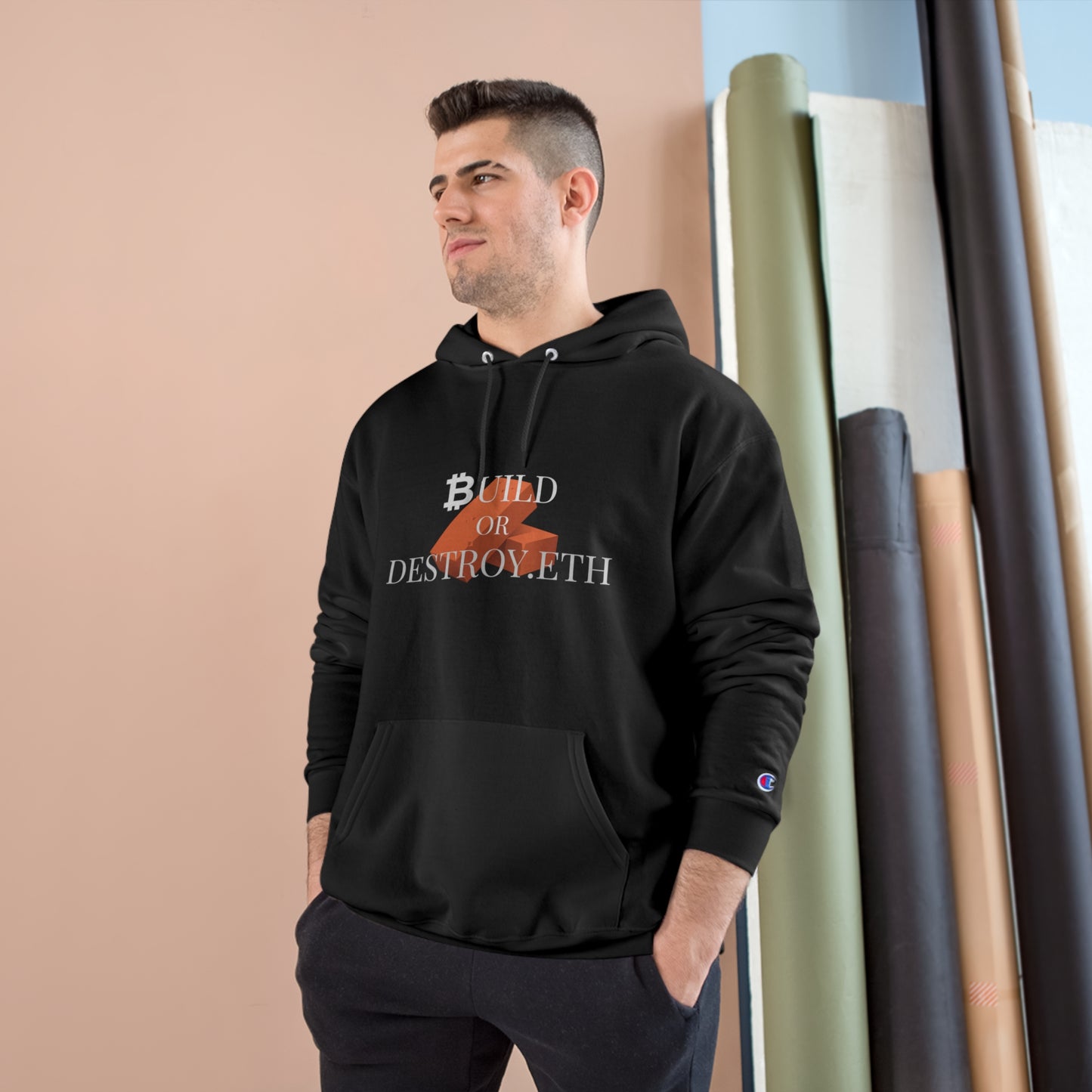 BUILD OR DESTROY.ETH "WHAT DIP!?" HOODIE- ETHEREUM